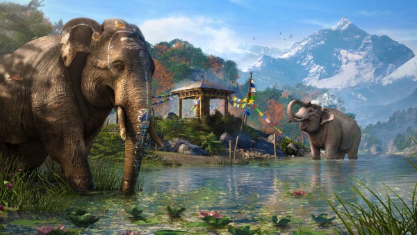 far cry 4 слон заставки компьютерной игры