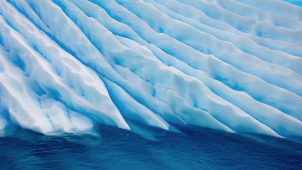 широкоформатные обои ледника в океане HD