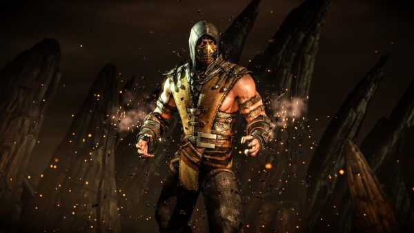 Hellfire (Адское пламя) Дает Скорпиону игра Mortal Kombat X обои