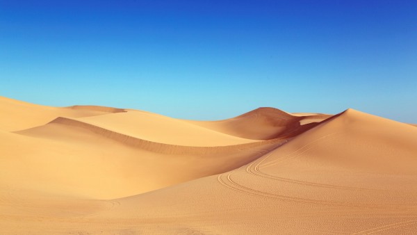 дюна, песок, пустыня, чистое небо, фон, заставка
