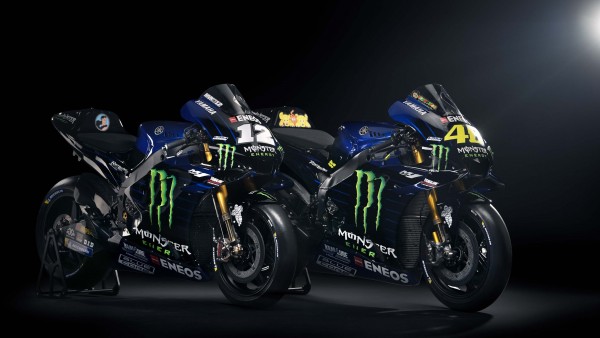2019 Monster Yamaha YZR-M1 MotoGP 4K обои