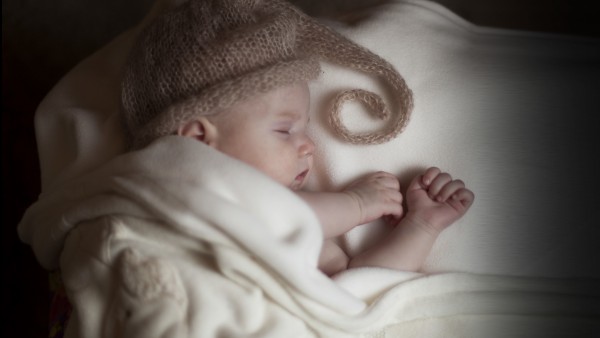 Малыш, младенец, ребёнок, дети, сон, спит, одеяло, шапка
