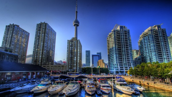 Торонто Канада с видом на гавань