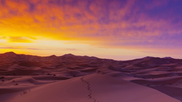Пустыня Сахара песчаные дюны обои на рабочий стол
