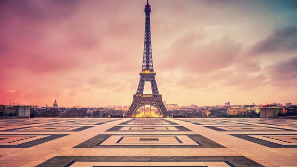 Paris Eiffel Tower Twilight Clouds HD Wallpapers