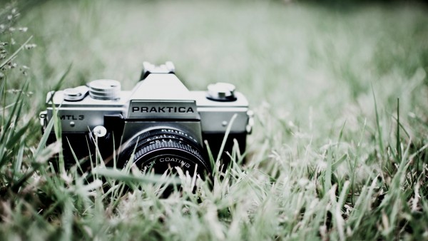 Старая фотокамера на траве картинки скачать