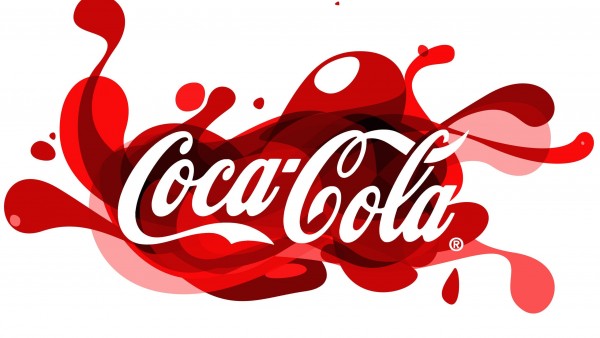 Логотип кока-кола на белом фоне