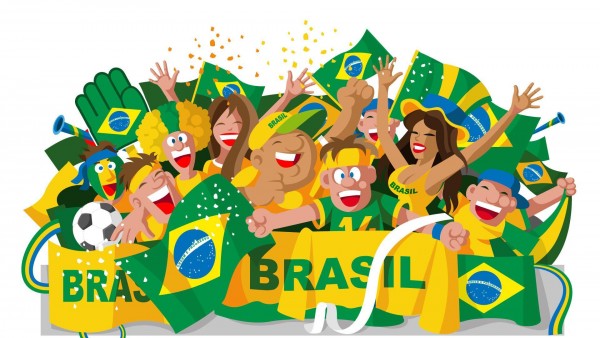 Чемпионат мира по футболу в Бразилии рисованный картинки