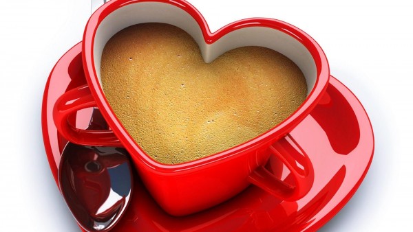 Чашка кофе сердце картинки для рабочего стола скачать