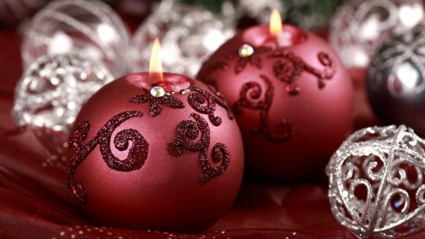 новый год, праздник, свечи, украшения, Рождественские, зимние