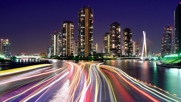 Снимок ночного мегаполиса