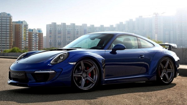 Porsche 911 Carrera синий заставки скачать на рабочий стол 