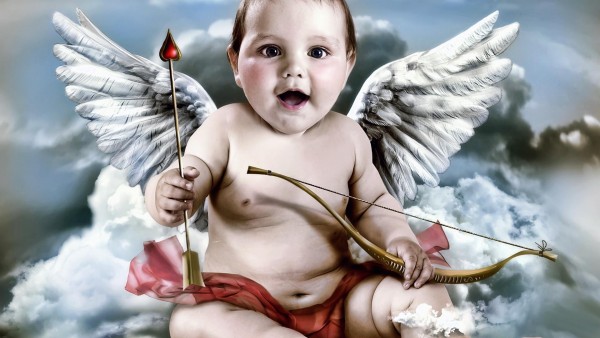 Маленький ангел, ребенок, малыш, Амур, Купидон, обои hd, бесплатно