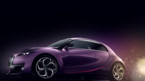 Маленький автомобиль фиолетовый обои hd бесплатно