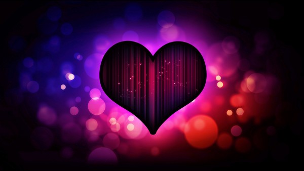 Красивые фоны сердечка заставки, пурпурное сердце обои hd