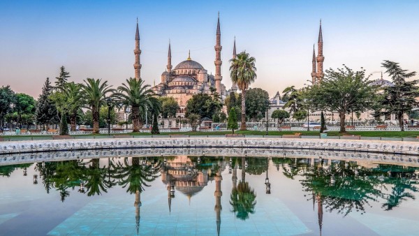 Голубая мечеть, Буколеон, мечеть Султана Ахмеда, Стамбул, Турция, обои, картинки