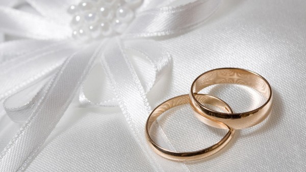 Золотые обручальные кольца, праздник, свадьба, фоны, обои, романтика