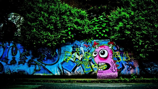 Рисунок высокого разрешения уличного графити