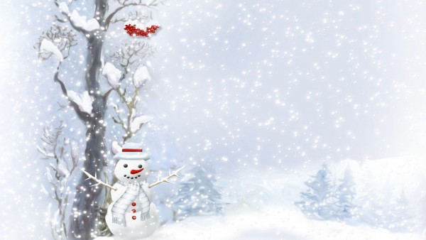 Снеговик, Рождество, Новый год, фоны для рабочего стола