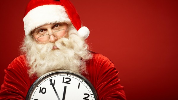 HD обои, новый год, солнцезащитные очки, часы, борода, Санта-Клаус