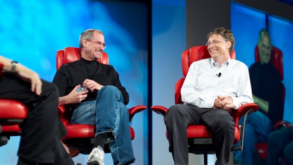 Стив Джобс и Билл Гейтс фото обои