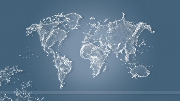 Водяная карта мира заставки