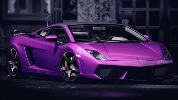 фиолетовый Lamborghini Gallardo