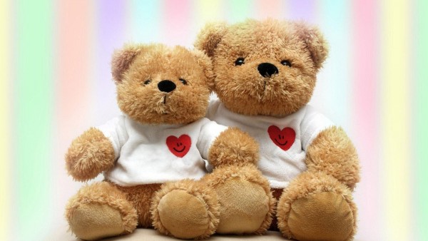 плюшевые медведи, День святого Валентина, любовь, романтика