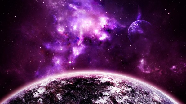 фиолетовый космос