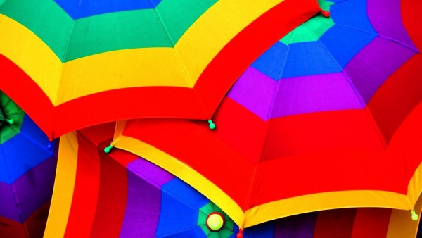 зонтики радуги
