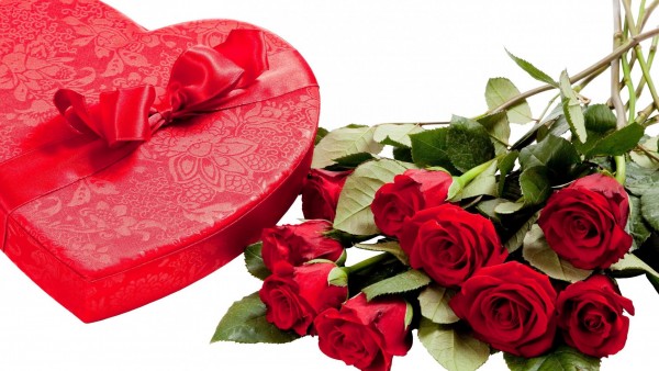 День Святого Валентина подарок розы любовь