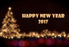 Happy New Year 2017 широкоформатные обои hd