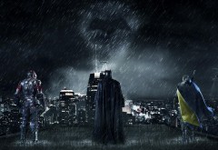Готэм-сити, Batman, бэтмен, город, ночь обои