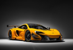 McLaren 650S GT3 желтого цвета обои HD