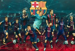 Команда ФК Барселона обои HD