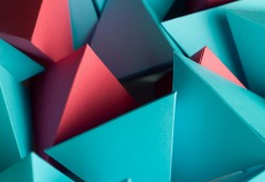 3D треугольный куб обои
