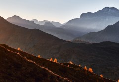 Перевал Пассо Джау в Италии обои