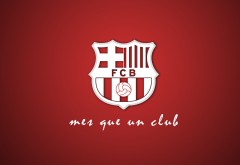 ФК Барселона логотип картинки на красном фоне
