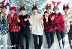BTS K-POP музыкальная группа Новогодние обои HD
