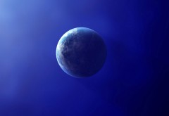 Планета Земля, голубой фон, широкоформатные обои