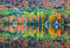 Озеро Элмора красочные отражение 1920x1200