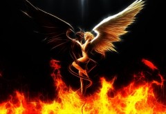 3d сказачный ангел в огне картинки на рабочий стол