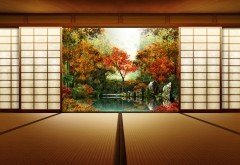 Японский сад картинки для рабочего стола