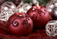 новый год, праздник, свечи, украшения, Рождественские, зимние