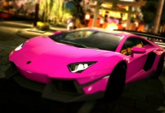 Ламборджини гламурный розовый автомобиль заставки скачать