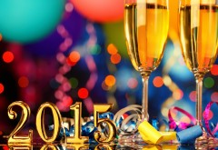 Новый год, 2015, бокалы для шампанского, праздник, фото