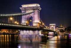 Цепной мост Сеченьи, Висячий мост, Будапешт, Венгрия